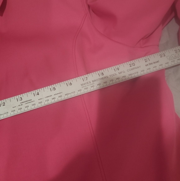 Jones New York Women SZ Lg VERY Pink lined Trench Coat Career Preppy color pop - Picture 9 of 11